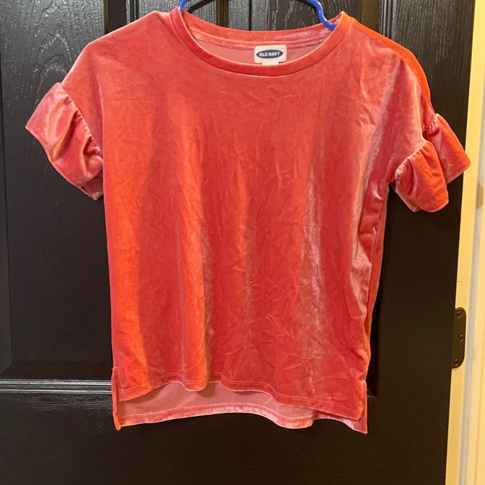 Velvet pink top